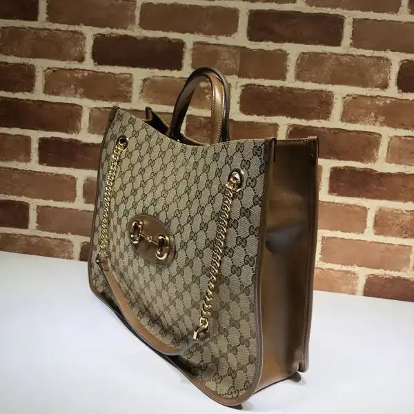 Cheap TO GUCCI 1955 Horsebit large tote bag