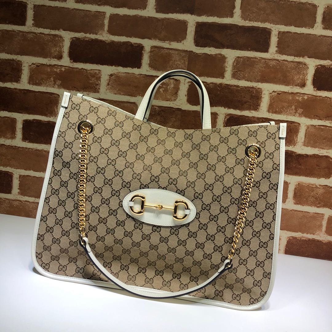 HOT SALE GUCCI 1955 Horsebit large tote bag