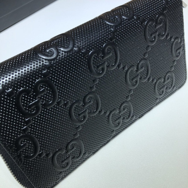 HOT SALE GUCCI GG embossed zippy wallet