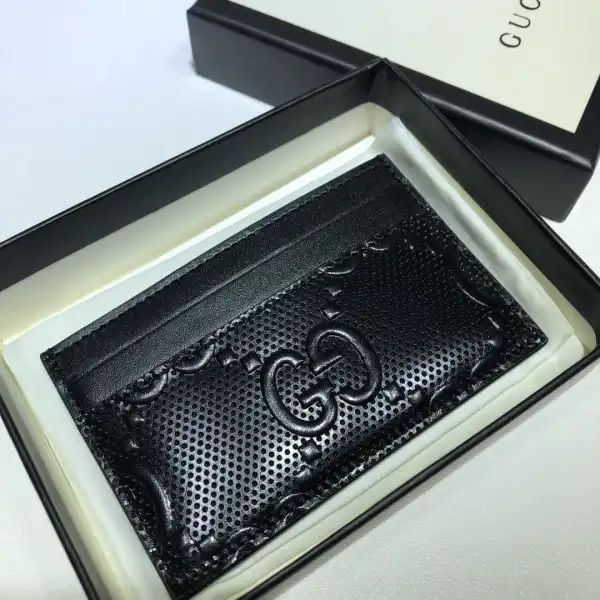 Cheap GUCCI GG embossed card case