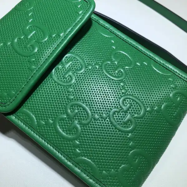 Affordable GUCCI GG embossed mini bag