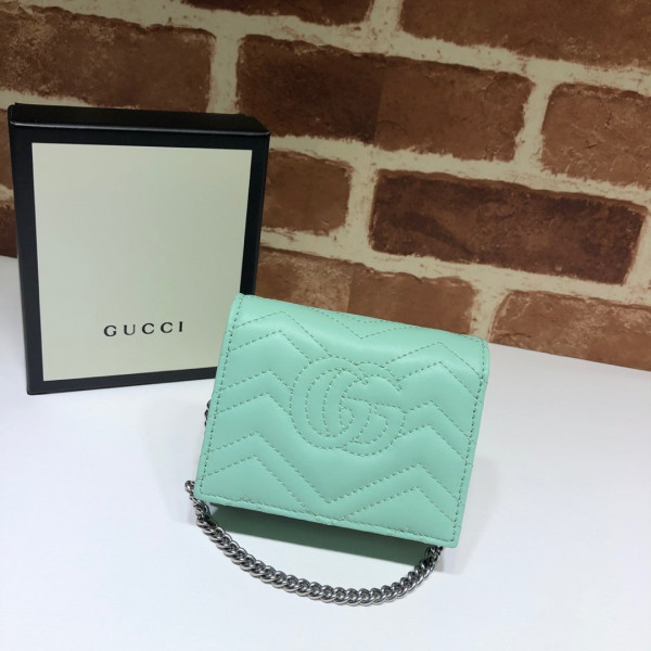 HOT SALE GUCCI GG Marmont chain wallet