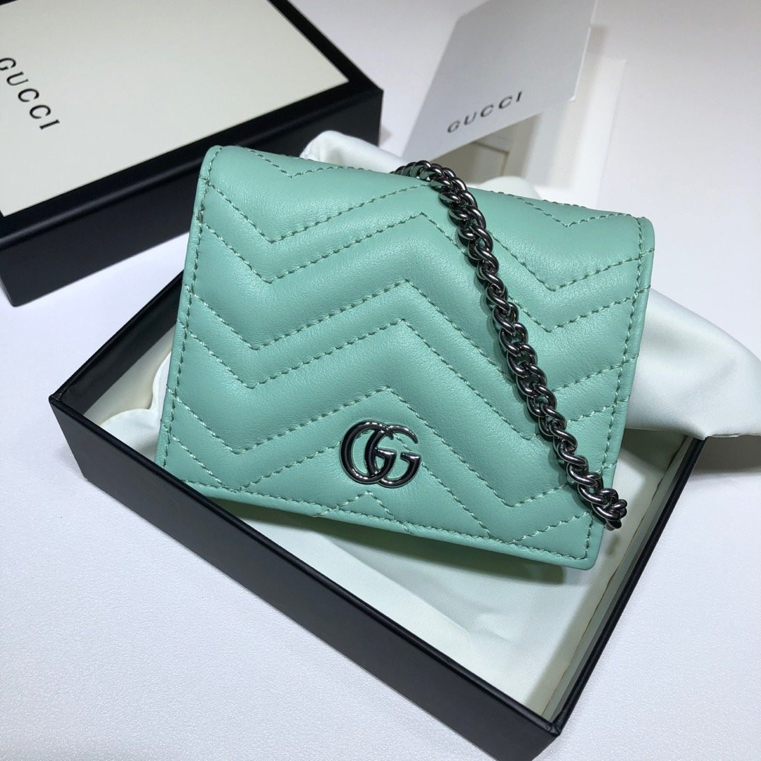 HOT SALE GUCCI GG Marmont chain wallet