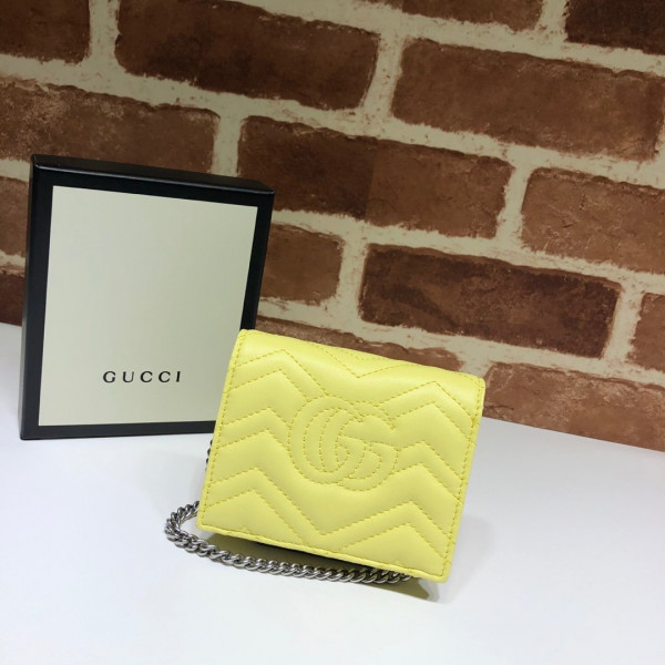 HOT SALE GUCCI GG Marmont chain wallet