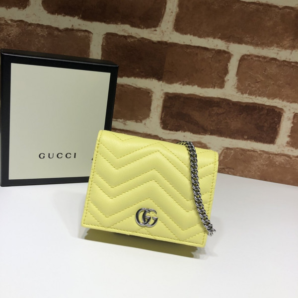 HOT SALE GUCCI GG Marmont chain wallet