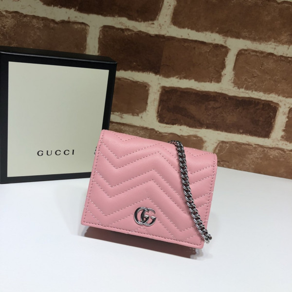 HOT SALE GUCCI GG Marmont chain wallet