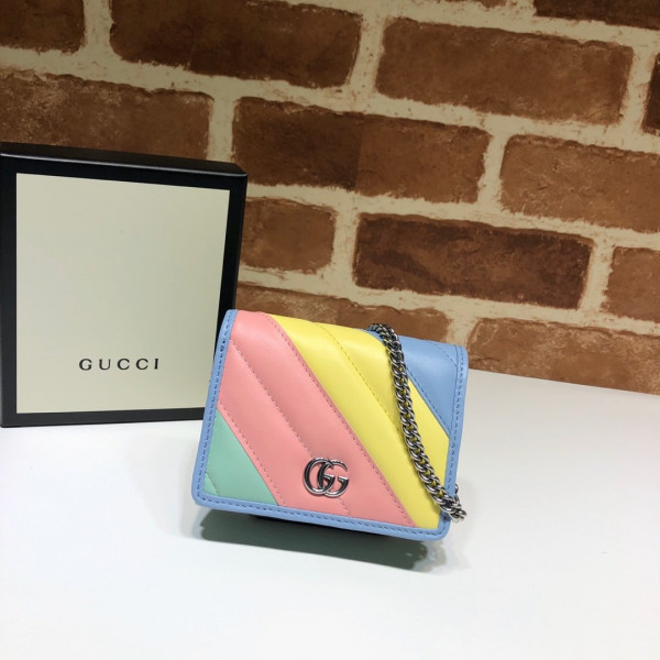 HOT SALE GUCCI GG Marmont chain wallet