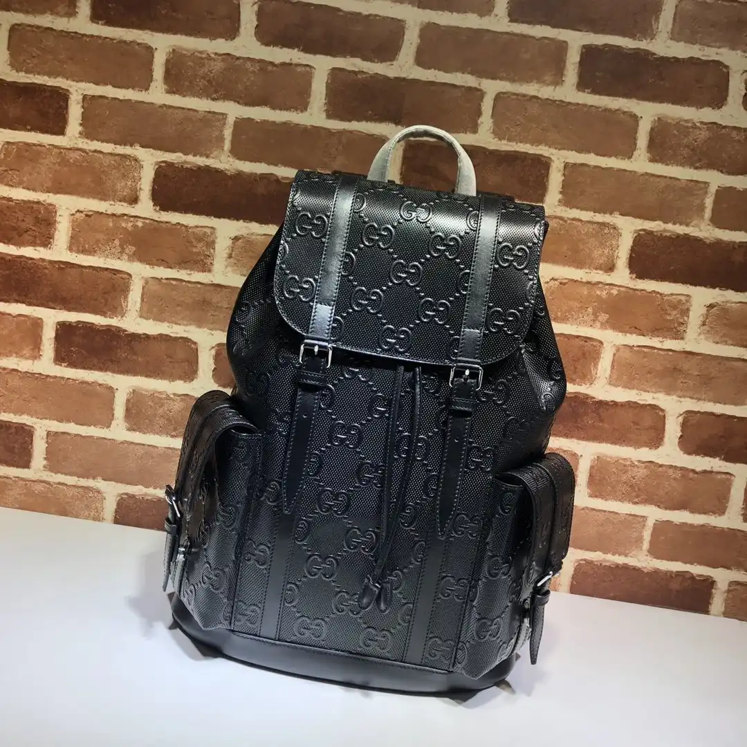 GUCCI GG embossed backpack