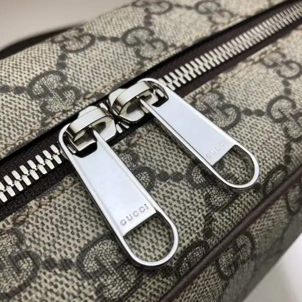 Cheap GUCCI GG shoulder bag with leather details