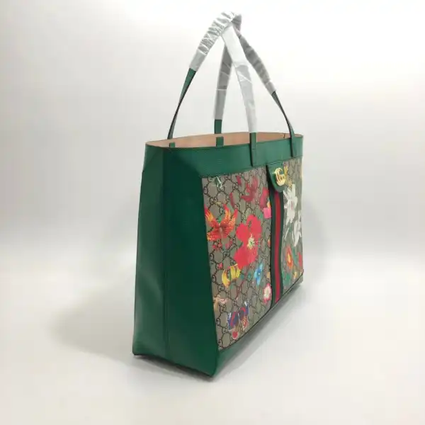 Affordable TO GUCCI GG Supreme Monogram Flora Web Large Ophidia Tote