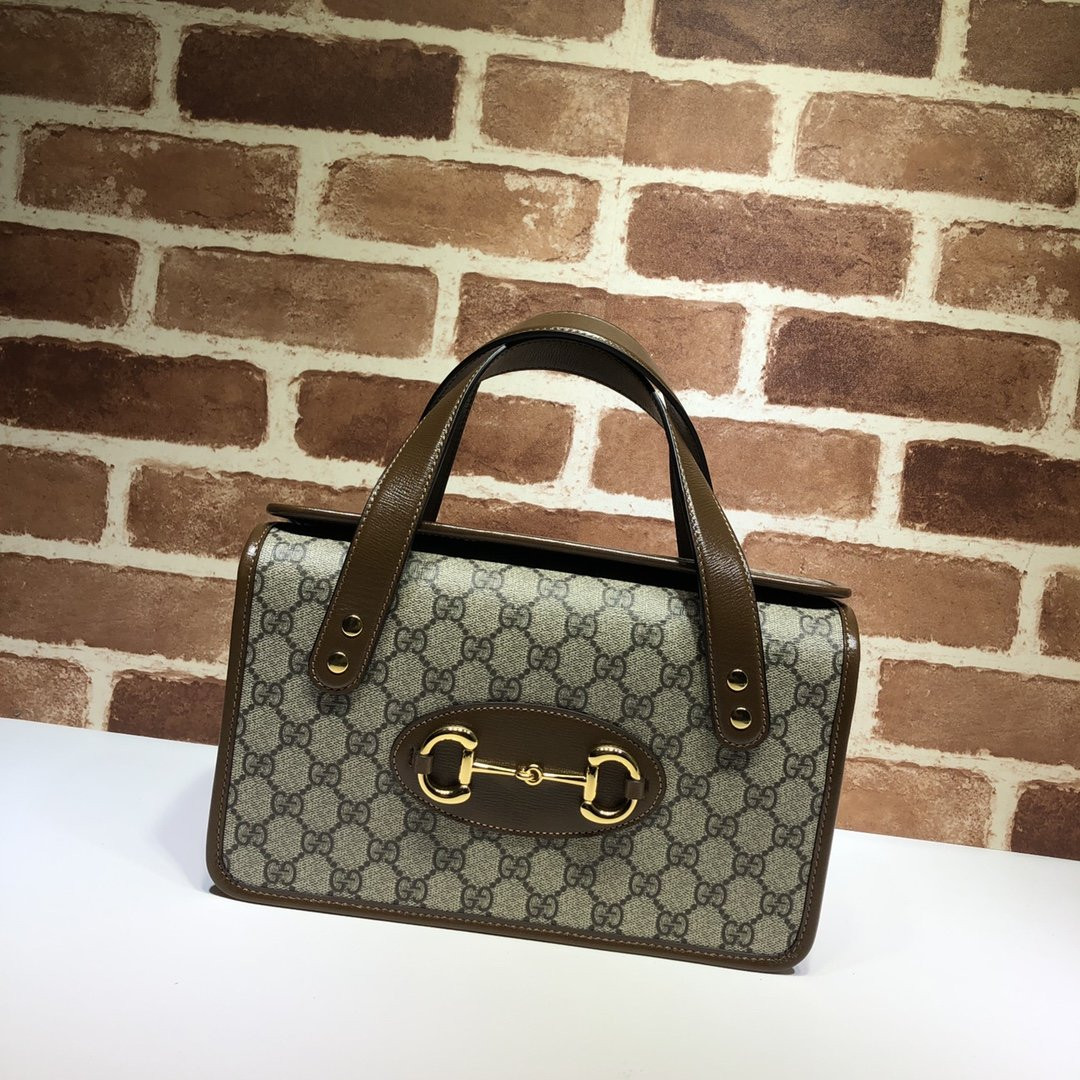 HOT SALE GUCCI 1955 Horsebit small top handle bag