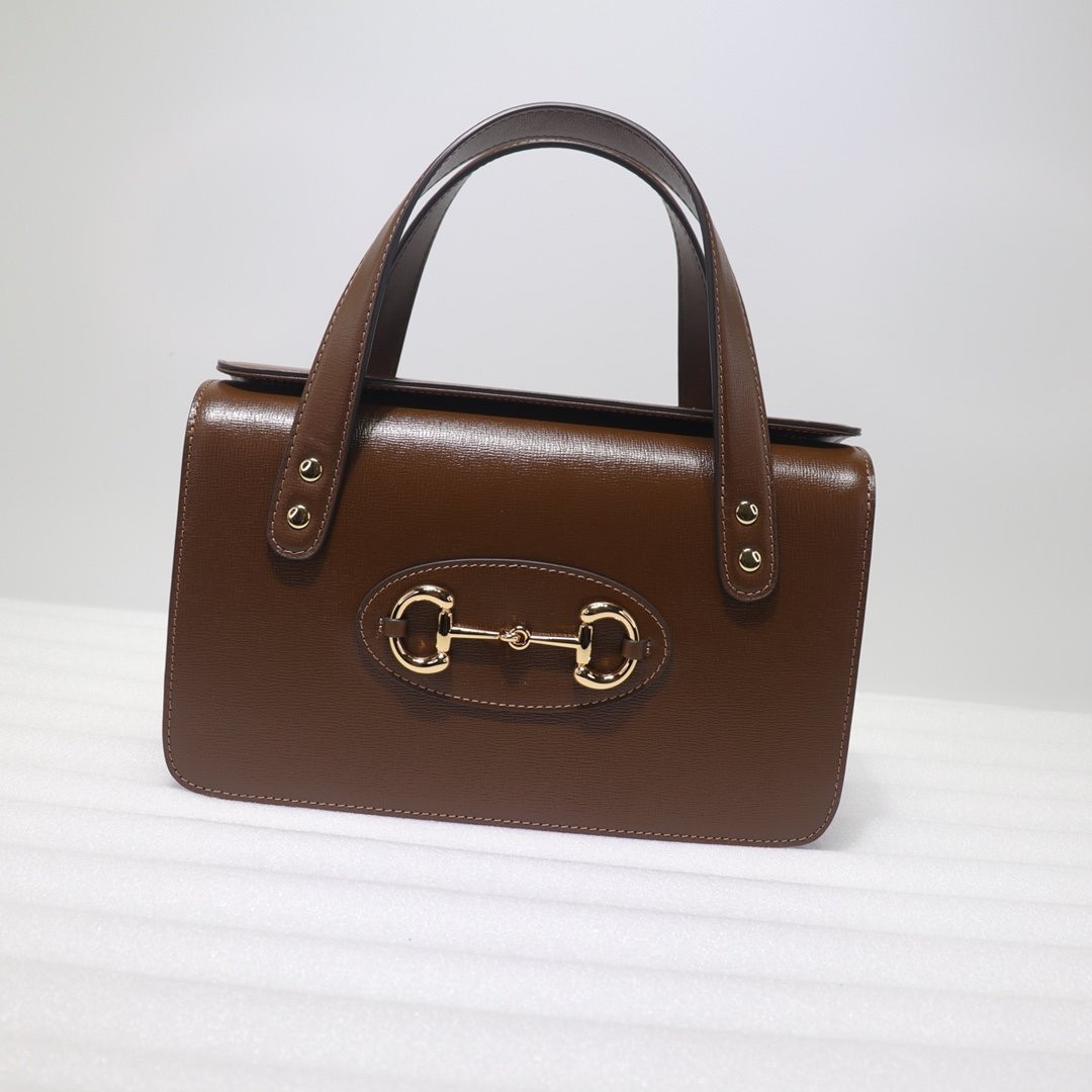 HOT SALE GUCCI 1955 Horsebit small top handle bag