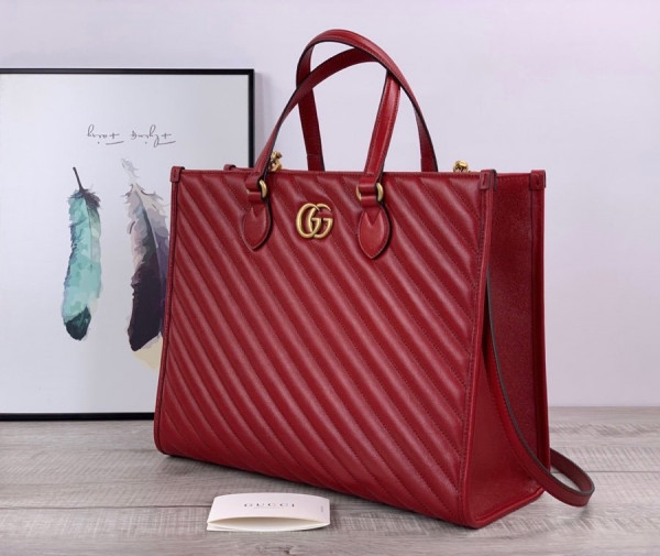 HOT SALE GUCCI GG Marmont medium tote bag