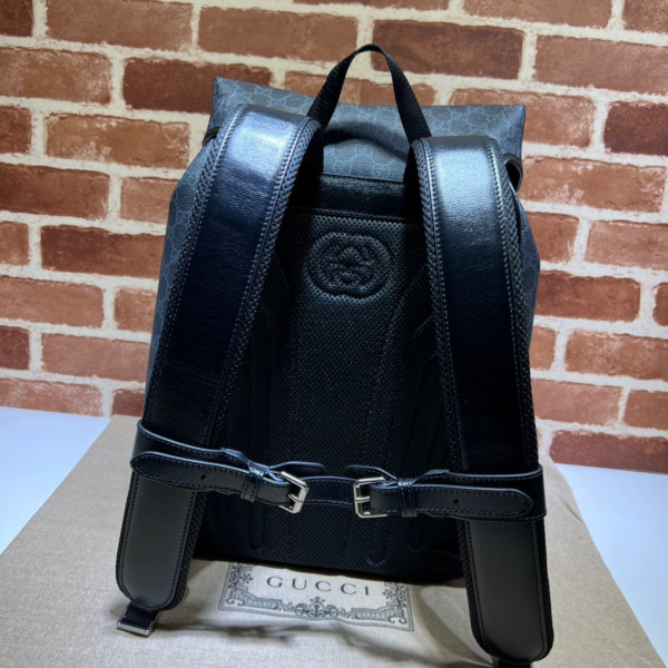 HOT SALE Gucci Medium backpack with Interlocking G