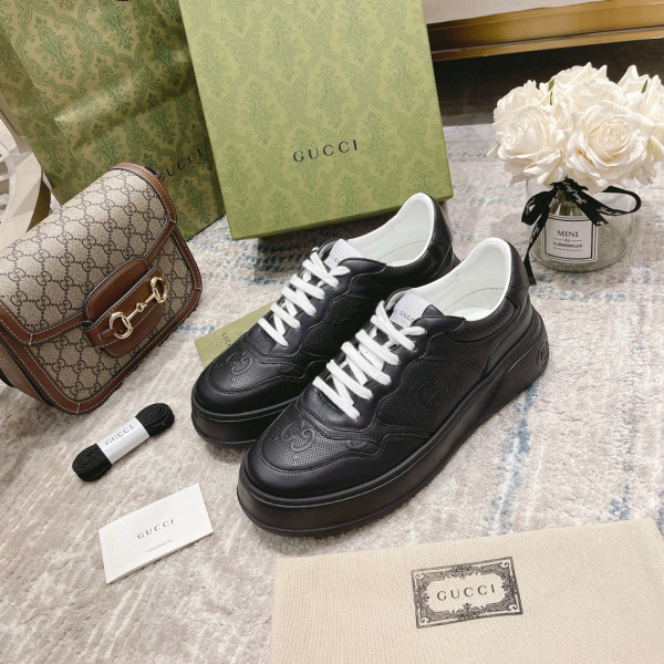 HOT SALE GUCCI GG embossed sneaker