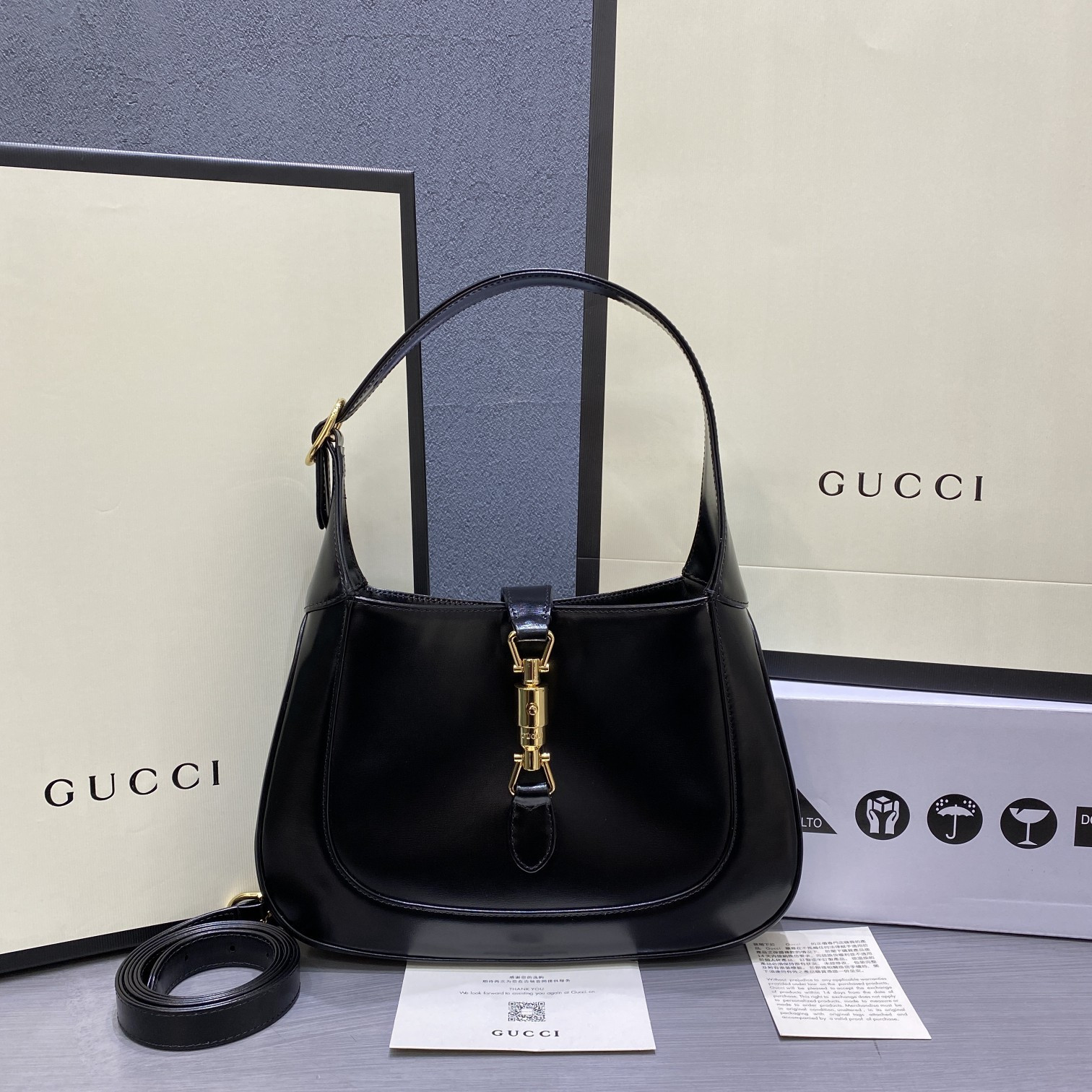 HOT SALE GUCCI Jackie 1961 small hobo bag