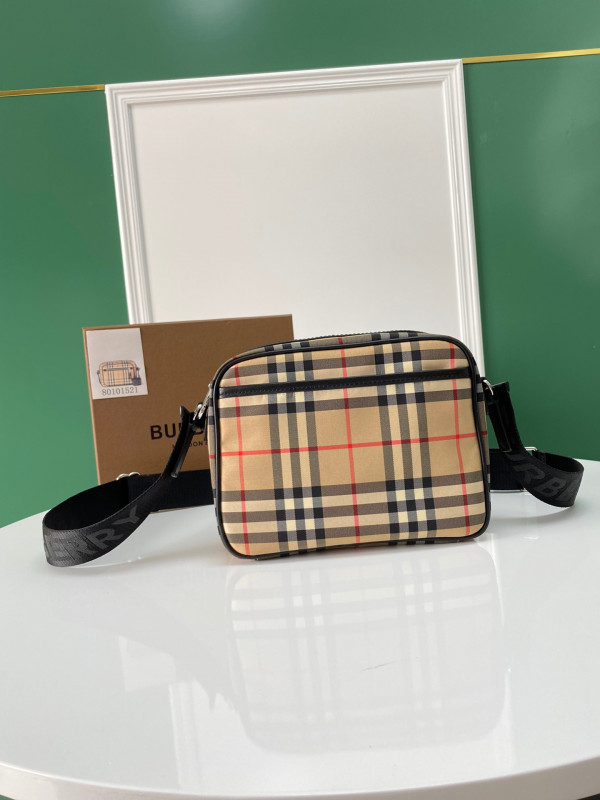 [FREE SHIPPING] BURBERRY Vintage Check and Leather Crossbody Bag