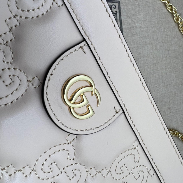 HOT SALE GUCCI GG matelassé leather shoulder bag