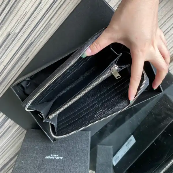 YSL MONOGRAM ZIPPY WALLET