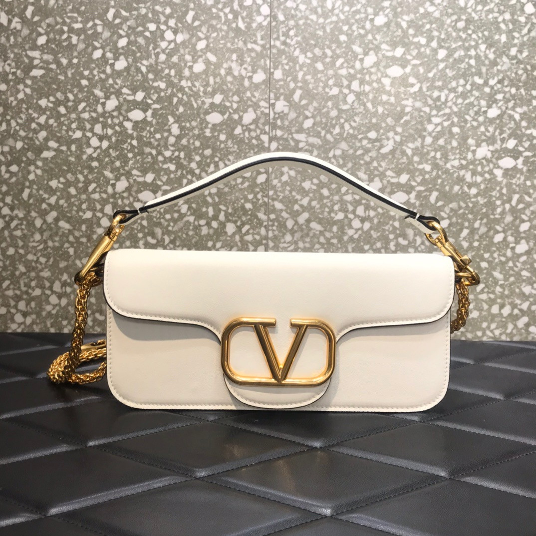 HOT SALE VALENTINO LOCÒ CALFSKIN SHOULDER BAG