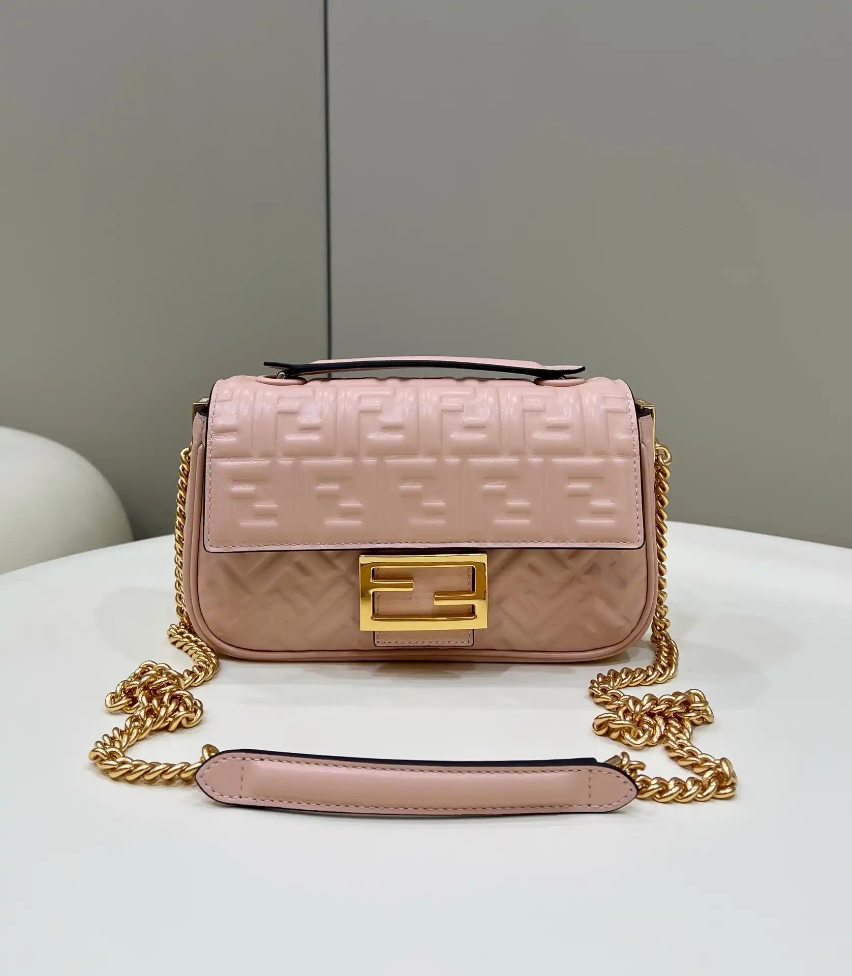 FENDI BAGUETTE CHAIN MIDI 397B98-24*14*7CM