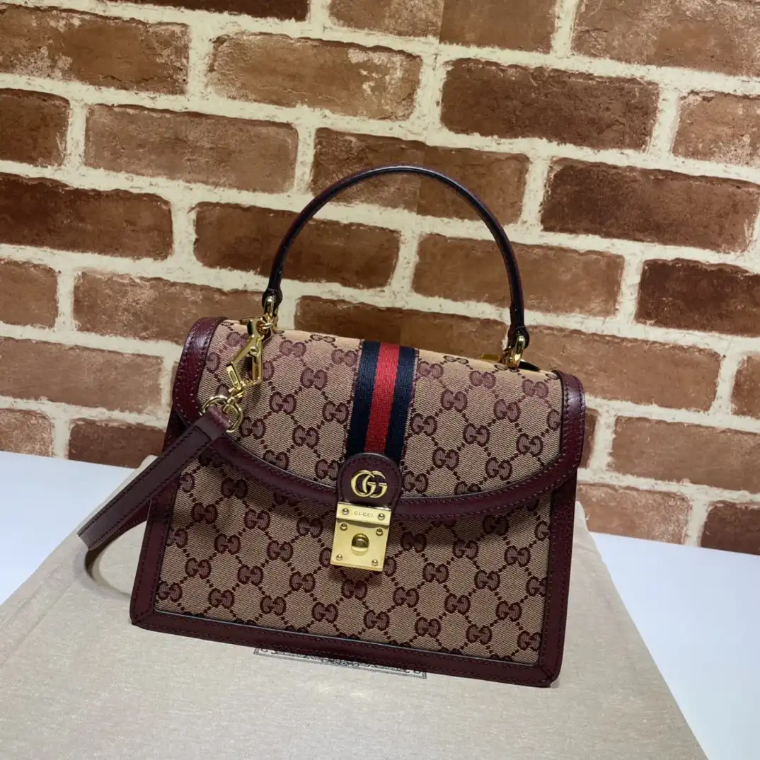 TO GUCCI Ophidia small top handle bag with Web