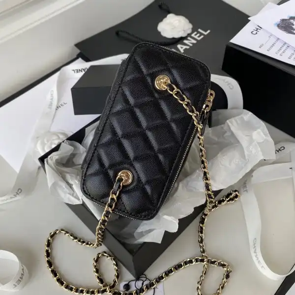 CHANEL SMALL VANITY WITH CHANELASSIC CHAIN