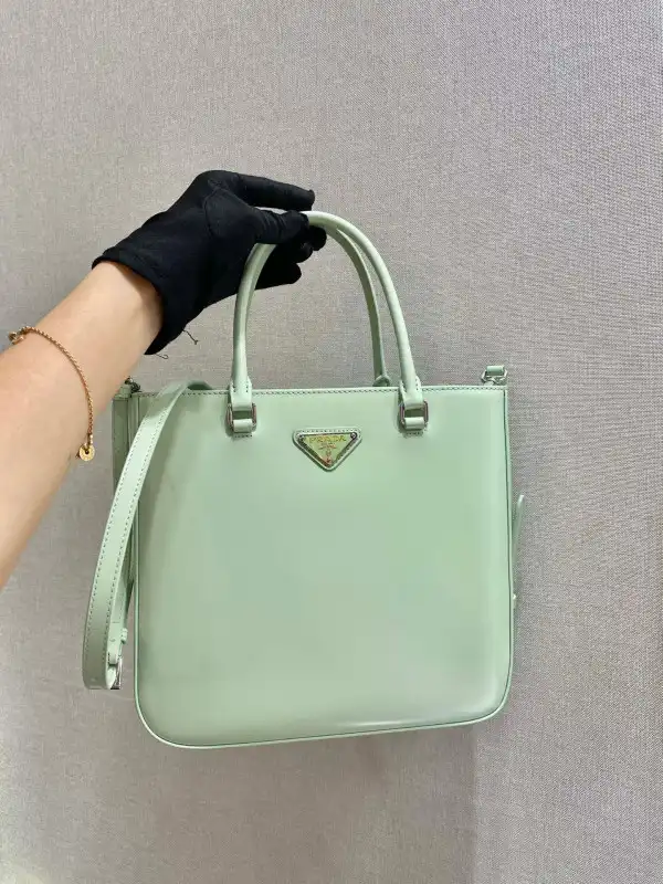 PRADA LARGE brushed leather tote