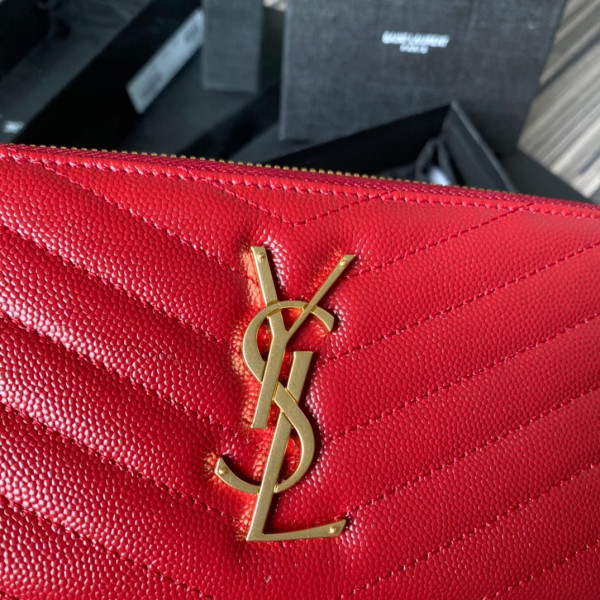 HOT SALE YSL MONOGRAM ZIPPY WALLET