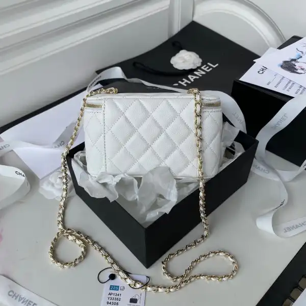 CHANEL SMALL VANITY WITH CHANELASSIC CHAIN