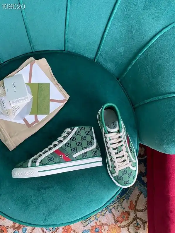 First bag ru GUCCI Tennis 1977 GG Multicolor high-top