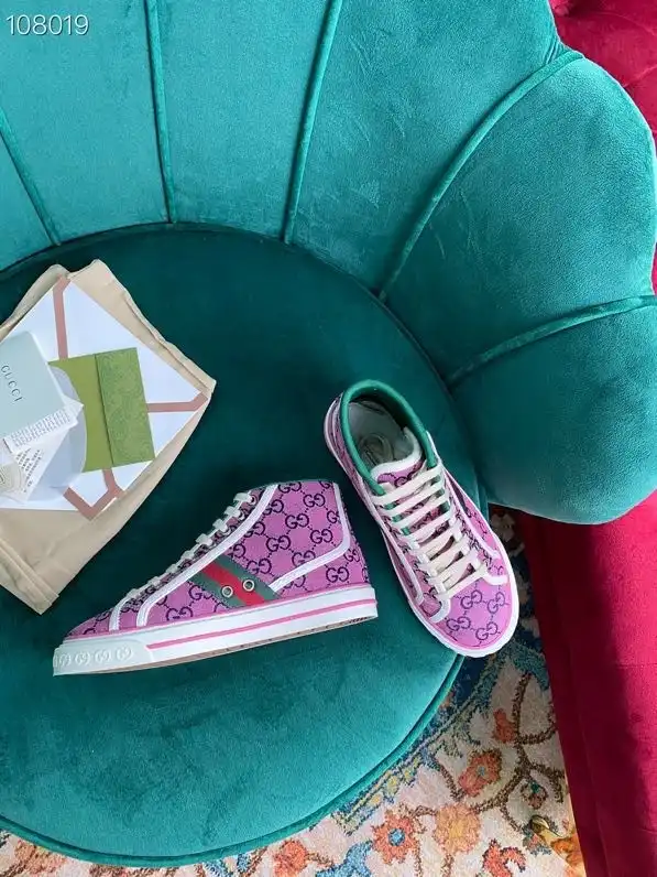 GUCCI Tennis 1977 GG Multicolor high-top