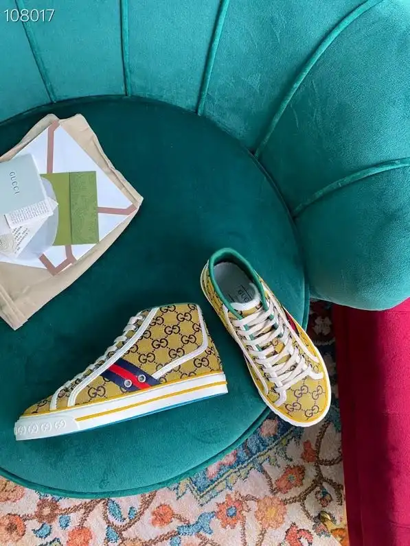 GUCCI Tennis 1977 GG Multicolor high-top