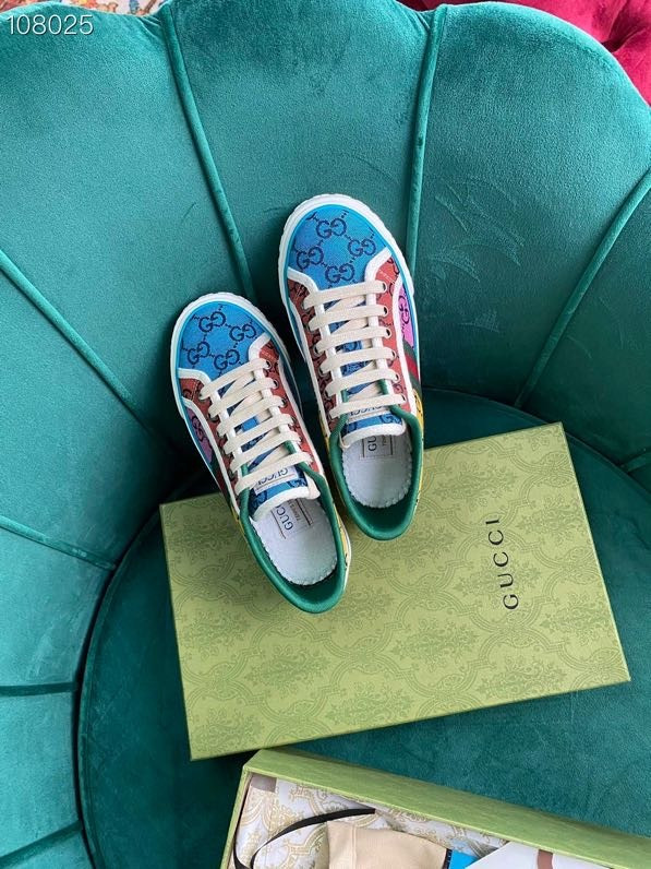 HOT SALE GUCCI Tennis 1977 GG Multicolor sneaker