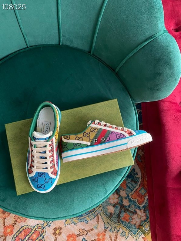 HOT SALE GUCCI Tennis 1977 GG Multicolor sneaker