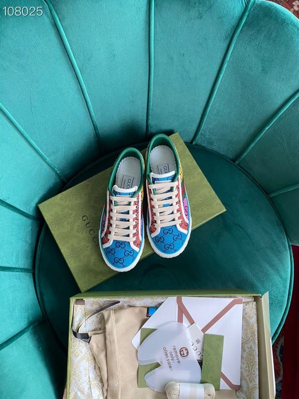 HOT SALE GUCCI Tennis 1977 GG Multicolor sneaker