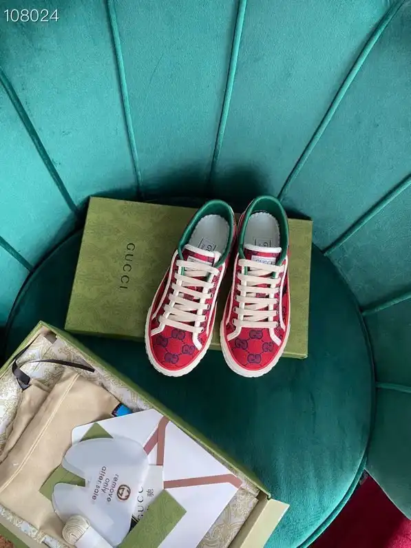 First bag ru GUCCI Tennis 1977 GG Multicolor sneaker