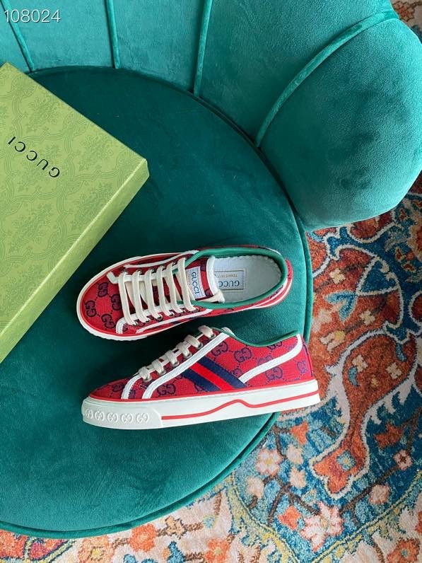 HOT SALE GUCCI Tennis 1977 GG Multicolor sneaker