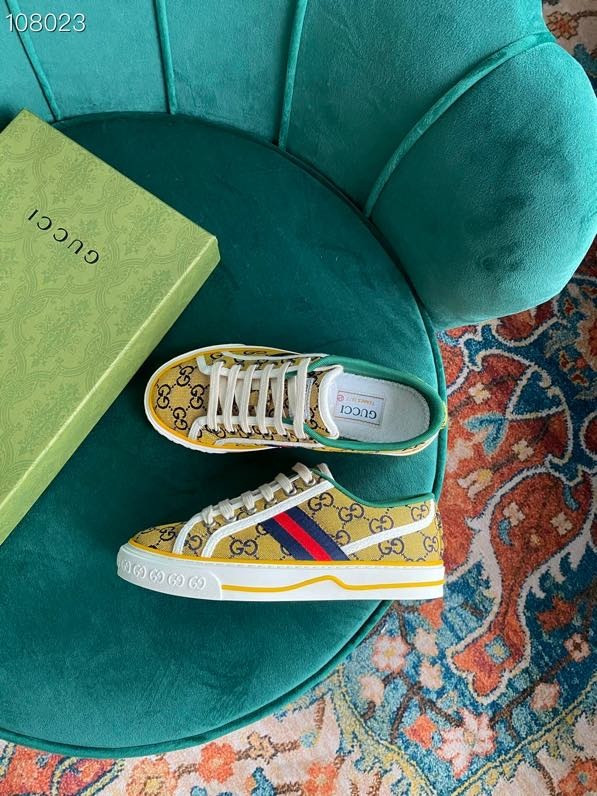 HOT SALE GUCCI Tennis 1977 GG Multicolor sneaker