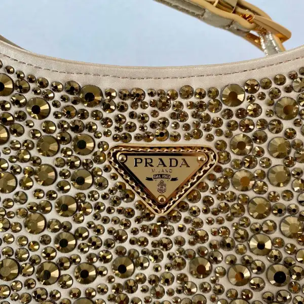 First Bag Ru PRADA CHANELeo satin bag with appliqués