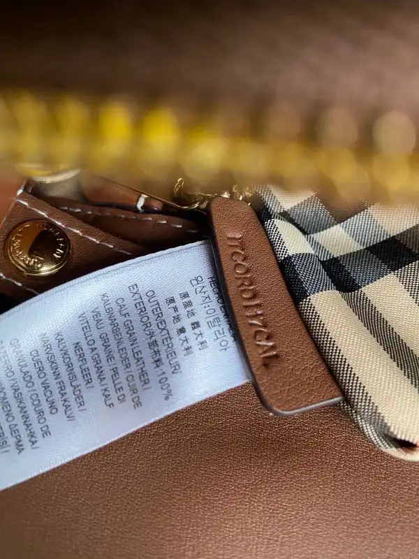 BURBERRY Mini Vintage Check Two-handle Title Bag