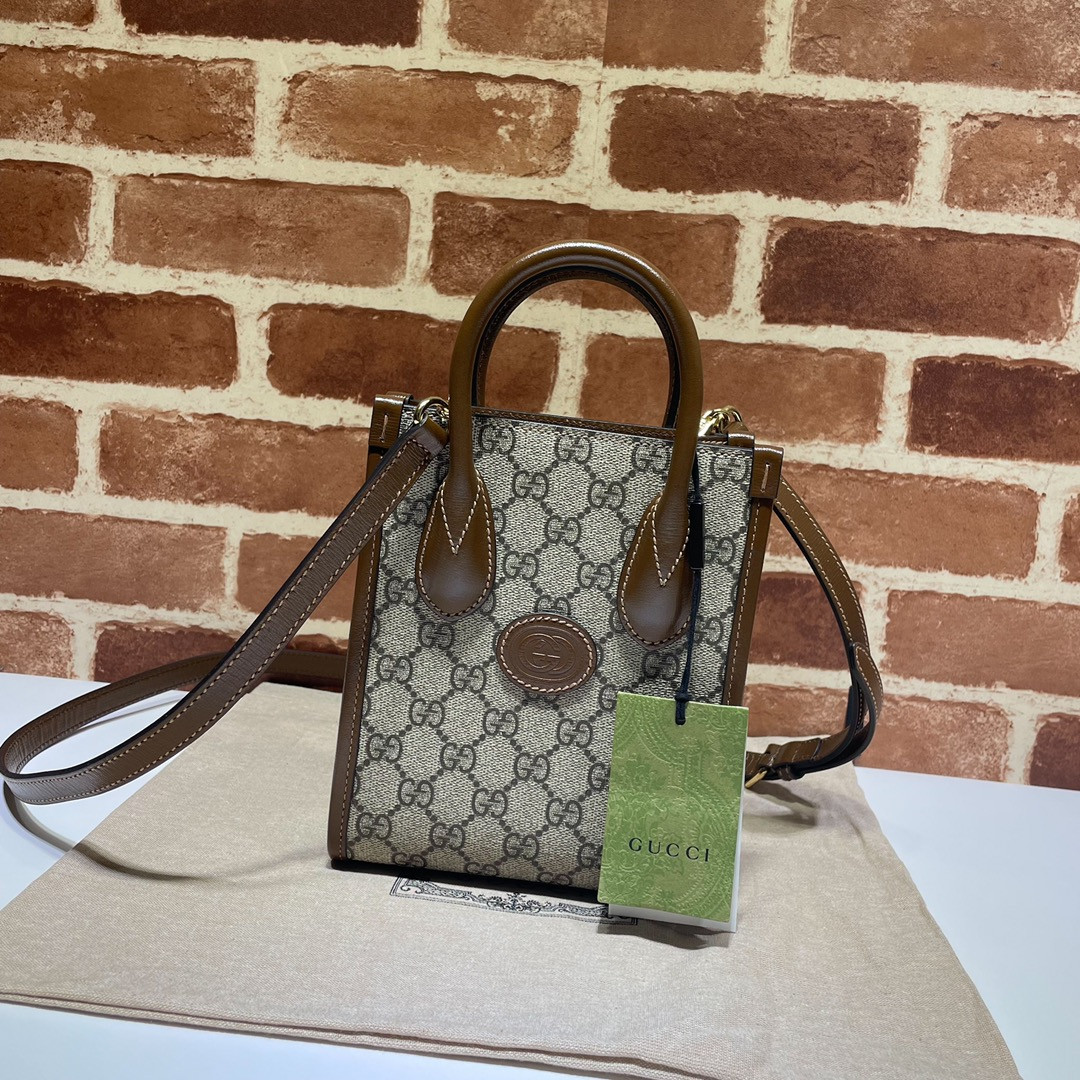 HOT SALE Gucci Mini tote bag with Interlocking G