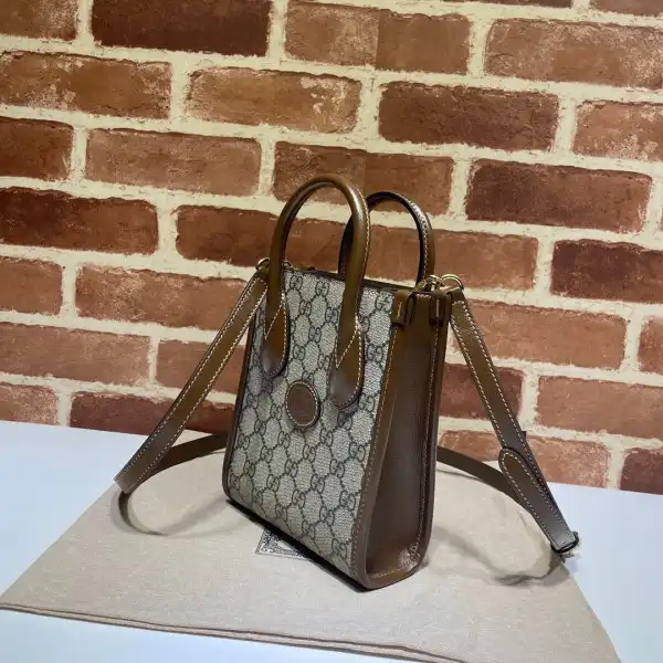 First bag ru Gucci Mini tote bag with Interlocking G