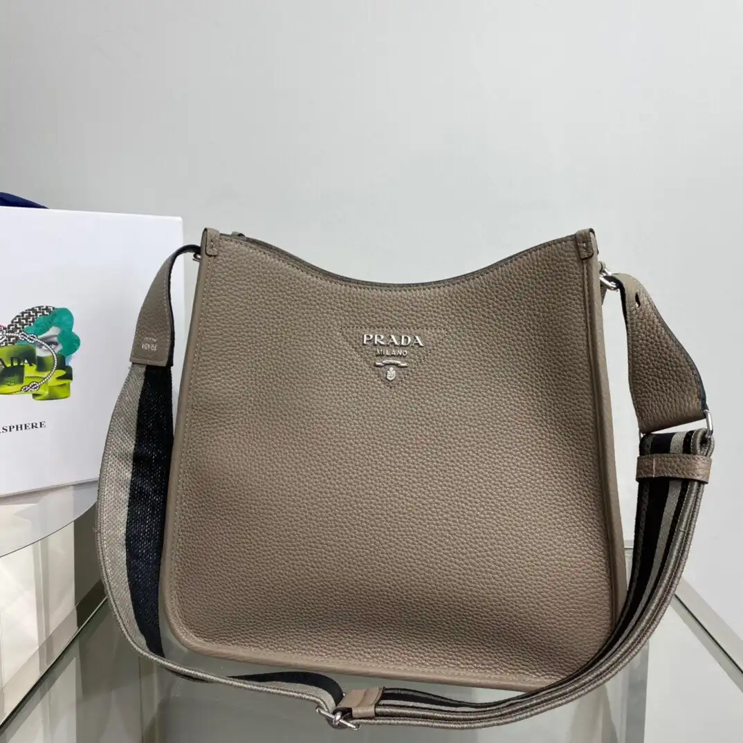 First bag ru PRADA Leather hobo bag