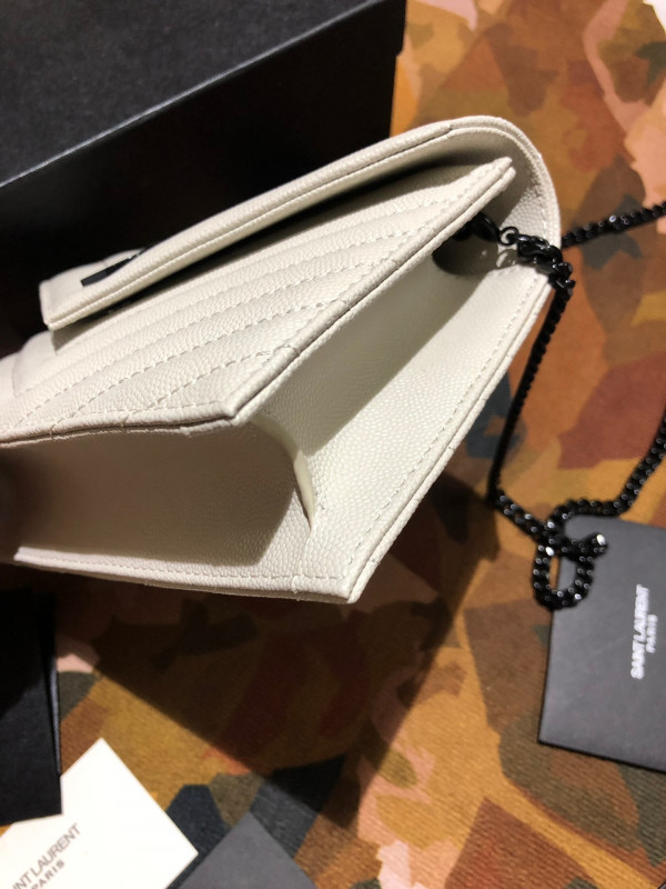 HOT SALE YSL CASSANDRE MATELASSÉ CHAIN WALLET