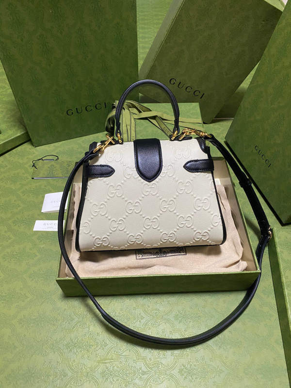 HOT SALE GUCCI Small GG top handle bag