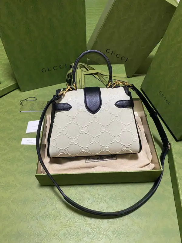 GUCCI Small GG top handle bag