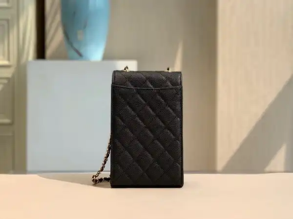 CHANEL PHONE HOLDER WITH CHAIN