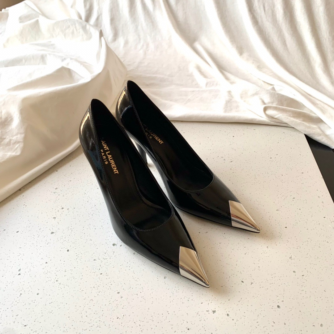 HOT SALE YSL VESPER POINTES-TOE PUMPS