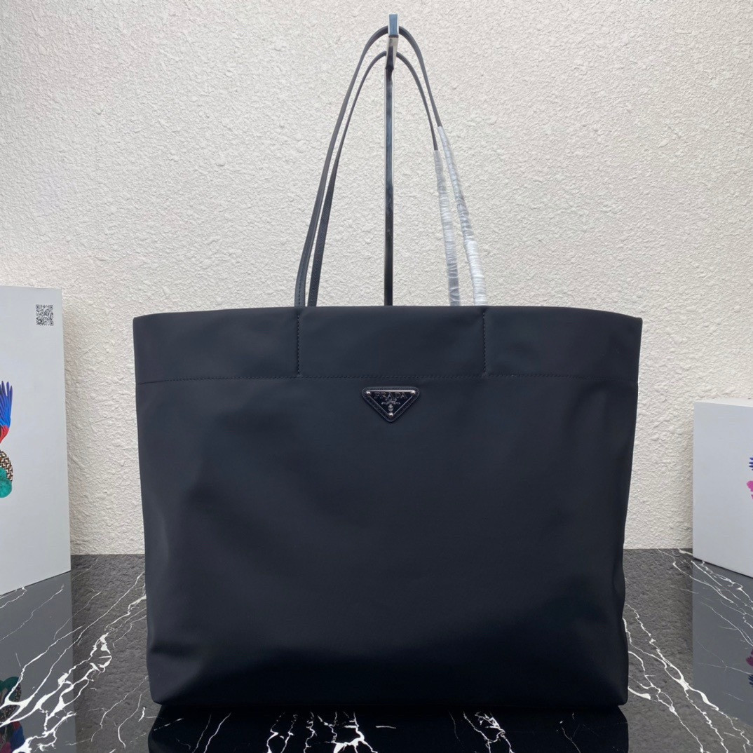 HOT SALE PRADA Re-Nylon and Saffiano leather tote bag